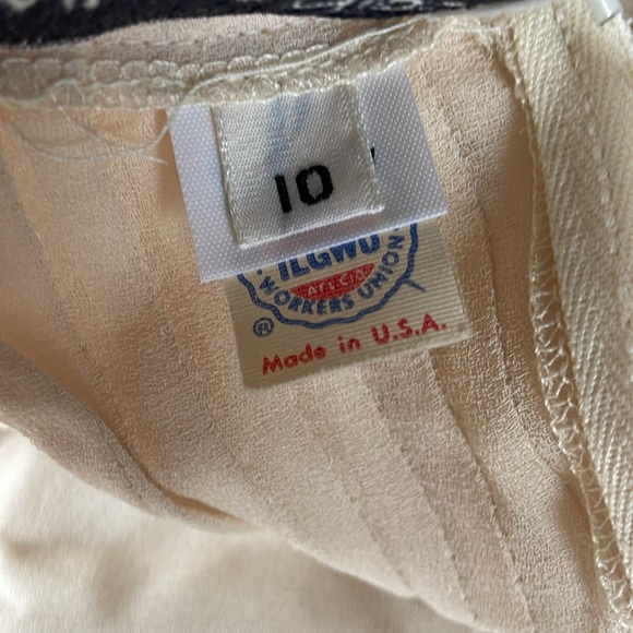 Vintage Albert Nipioni cream silk dress EVC - Picture 7 of 13